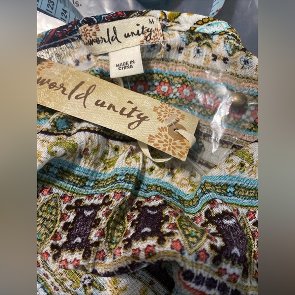 World Unity bohemian tunic size M - Picture 8 of 9